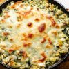 Spinach and Artichoke dip with FOCACCIA